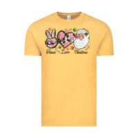 Peace Love Pink Christmas Vintage Tee | Teevron