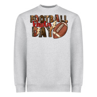Heather Grey football kinda day Heavyweight Sweatshirt - FaDigitalArtStudio