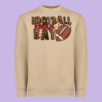Football Kinda Day Heavyweight Sweatshirt Designed By Fadigitalartstudio