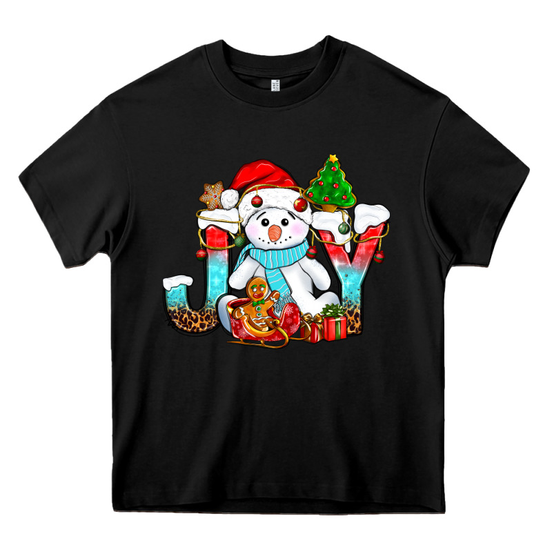Joy Christmas With Snowman Bbs Heavy Core Tee by BundleAndBundleShop | Teevron