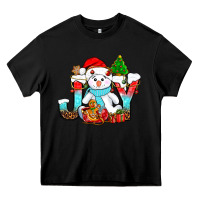 Black joy christmas with snowman bbs Heavy Core Tee - BundleAndBundleShop