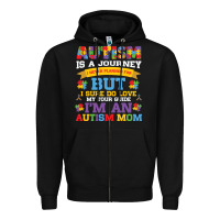 Black lil autism mom Zipper Hoodie - CowhideDigitalArt