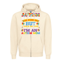 Sandshell lil autism mom Zipper Hoodie - CowhideDigitalArt
