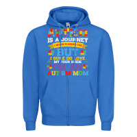 True Royal lil autism mom Zipper Hoodie - CowhideDigitalArt