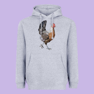 American Game Chicken Heavyweight Hoodie Designed By Lillyallendesigns