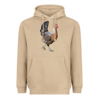 Mushroom American Game Chicken Heavyweight Hoodie - LillyAllenDesigns