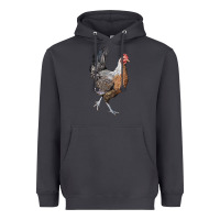 Smoke American Game Chicken Heavyweight Hoodie - LillyAllenDesigns