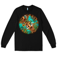 Black western pattern circle Long Sleeve Tee - Jasminsmagicworld