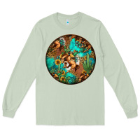 Matcha western pattern circle Long Sleeve Tee - Jasminsmagicworld