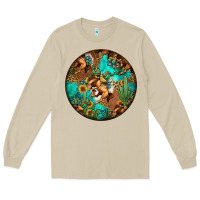 Mushroom western pattern circle Long Sleeve Tee - Jasminsmagicworld