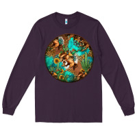 Plum western pattern circle Long Sleeve Tee - Jasminsmagicworld