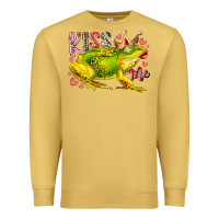 Antique Gold kiss me frog Premium Sweatshirt - RacoonDesign
