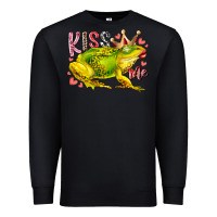 Black kiss me frog Premium Sweatshirt - RacoonDesign