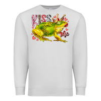 Dove Grey kiss me frog Premium Sweatshirt - RacoonDesign