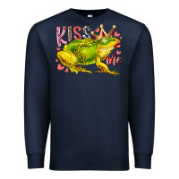 Navy kiss me frog Premium Sweatshirt - RacoonDesign