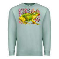 Seafoam kiss me frog Premium Sweatshirt - RacoonDesign