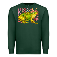 Sports Green kiss me frog Premium Sweatshirt - RacoonDesign