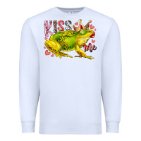 White kiss me frog Premium Sweatshirt - RacoonDesign
