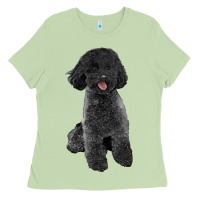 Matcha black poodles dog Ladies Tee - LillyAllenDesigns