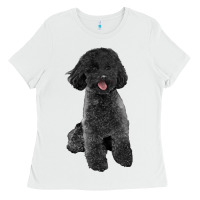 White black poodles dog Ladies Tee - LillyAllenDesigns