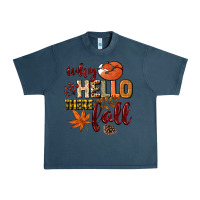 Midnight Navy Why hello there Fall Urban Heavy Tee - NancyCooperArtShop