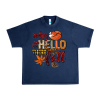 Navy Why hello there Fall Urban Heavy Tee - NancyCooperArtShop