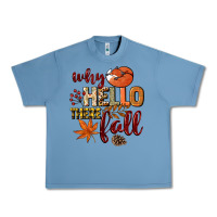 Pebble Blue Why hello there Fall Urban Heavy Tee - NancyCooperArtShop