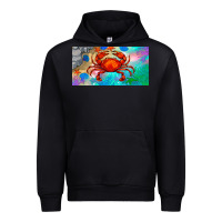 Black crab license plate Urban Hoodie - BarkalooDesign