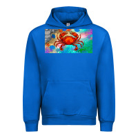 Cobalt crab license plate Urban Hoodie - BarkalooDesign