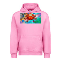 Fuchsia Pink crab license plate Urban Hoodie - BarkalooDesign