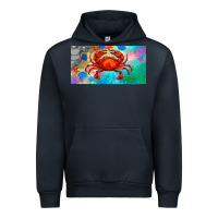 Navy crab license plate Urban Hoodie - BarkalooDesign