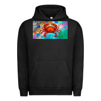Pigment Black crab license plate Urban Hoodie - BarkalooDesign