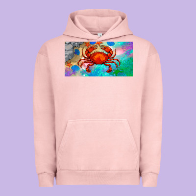 Crab License Plate Urban Hoodie Designed By Barkaloodesign