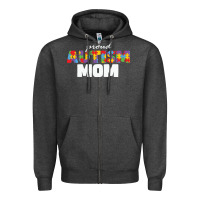 Charcoal Heather LIL Autism Mom Zipper Hoodie - CowhideDigitalArt