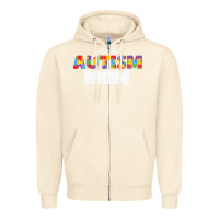 Sandshell LIL Autism Mom Zipper Hoodie - CowhideDigitalArt