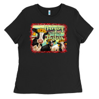 Black Hanging With My Heifers Holstein Cows Ladies Tee - RanaPortraitStore