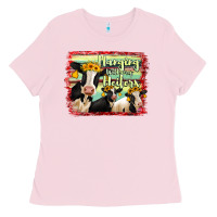 Bubblegum Pink Hanging With My Heifers Holstein Cows Ladies Tee - RanaPortraitStore