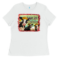 White Hanging With My Heifers Holstein Cows Ladies Tee - RanaPortraitStore