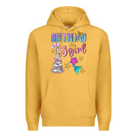 Mustard birthday girl 5 Premium Hoodie - BundleAndBundleShop