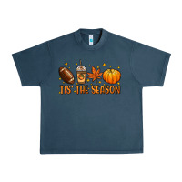 Midnight Navy Tis' the season Urban Heavy Tee - NancyCooperArtShop