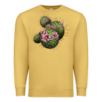 Antique Gold arizona fishhook cacti Premium Sweatshirt - LillyAllenDesigns