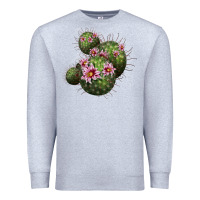 Heather Grey arizona fishhook cacti Premium Sweatshirt - LillyAllenDesigns