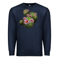 Navy arizona fishhook cacti Premium Sweatshirt - LillyAllenDesigns