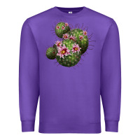 Purple arizona fishhook cacti Premium Sweatshirt - LillyAllenDesigns