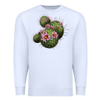 White arizona fishhook cacti Premium Sweatshirt - LillyAllenDesigns