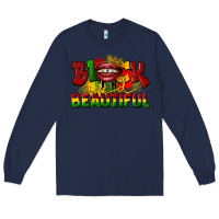 Navy black and beautiful Long Sleeve Tee - CowGirlArtShop