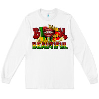 White black and beautiful Long Sleeve Tee - CowGirlArtShop