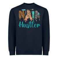 Navy nail hustler bbs Heavyweight Sweatshirt - BundleAndBundleShop