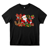 Black joy christmas with santa bbs Heavy Core Tee - BundleAndBundleShop