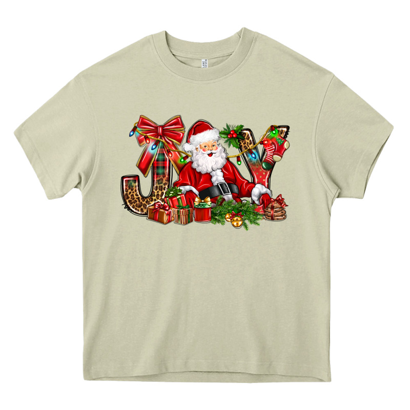 Joy Christmas With Santa Bbs Heavy Core Tee by BundleAndBundleShop | Teevron